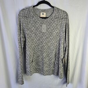 Wild Blue x Sadie Robertson Openwork  Sweater Womens XL Gray Beach Boho Vacation